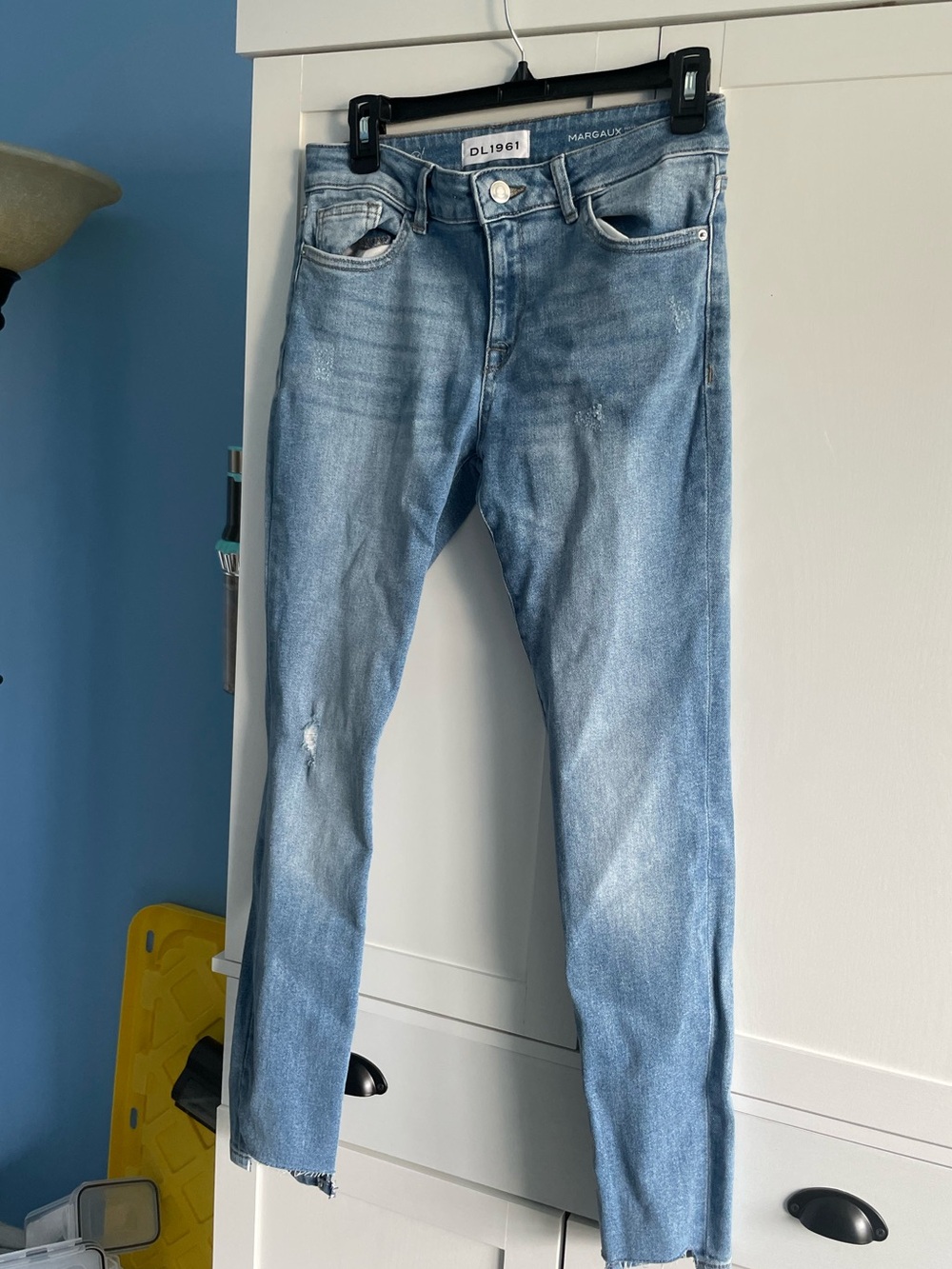 DL1961 Margaux Instasculpt Ankle Skinny Jeans Light Wash Women’s 28
